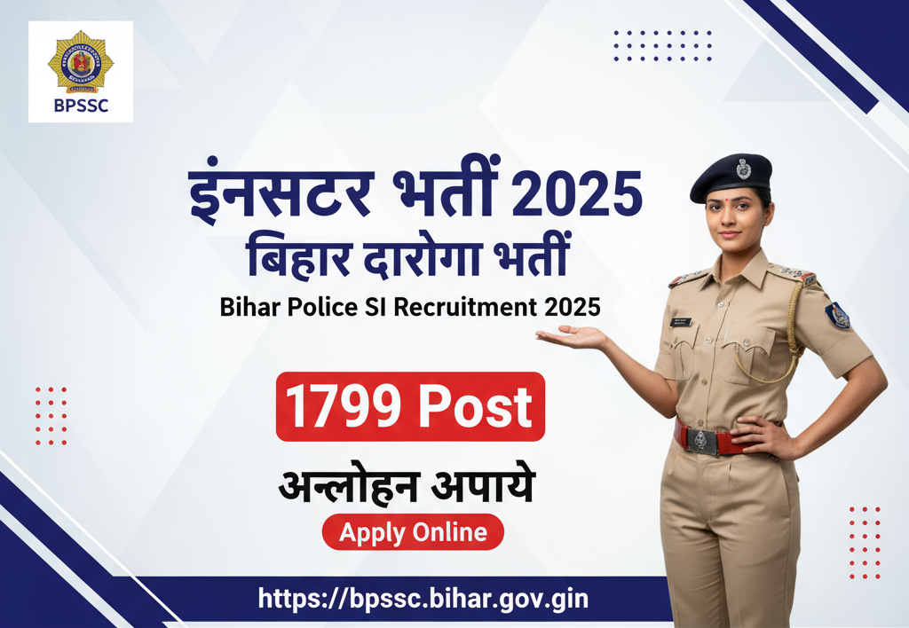 Bihar Police SI Recruitment 2025: Apply Online