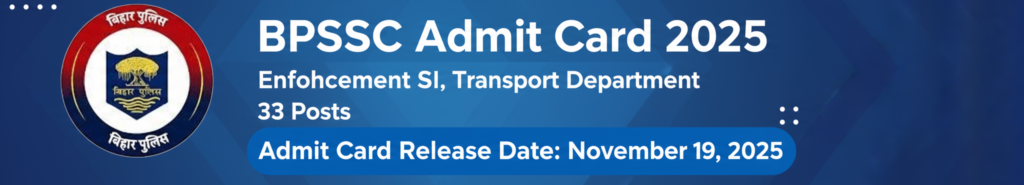 BPSSC Bihar Police Enforcement