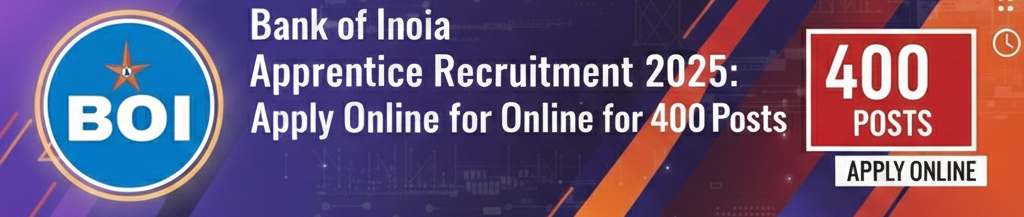 Bank of India Apprentice Recruitment 2025